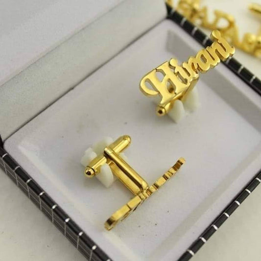 CUSTOMIZE NAME CUFFLINKS